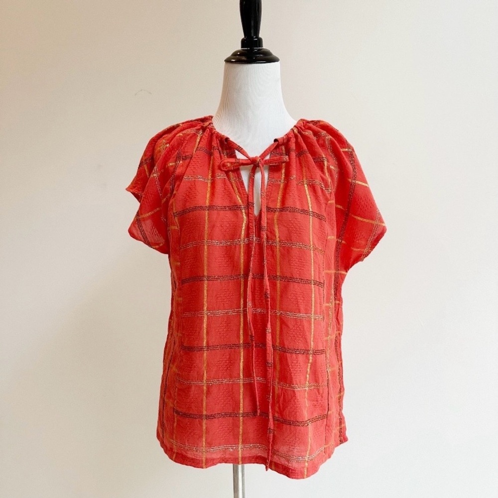Ace and jig tie neck top in Aphrodite
